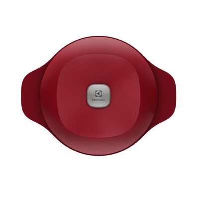 Panela de Ferro Fundido Esmaltado Caçarola Electrolux Expert 24cm Vermelha