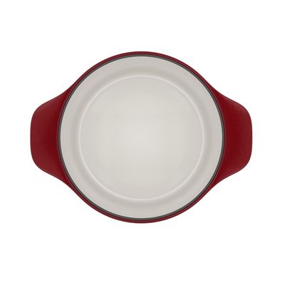 Panela de Ferro Fundido Esmaltado Caçarola Electrolux Expert 24cm Vermelha