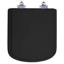 Assento Sanitário Laqueado Soft Close Bali Preto Para Vaso Incepa 6lpf