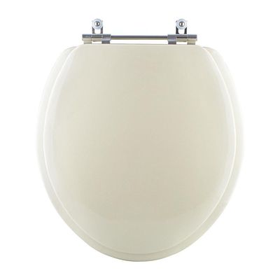 Assento Sanitário Almofadado Ravena Creme Bege Claro Para Vaso Deca