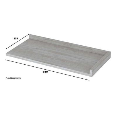 Tampo Para Balcão Canto Reto Calcare - Móveis Henn Calcare