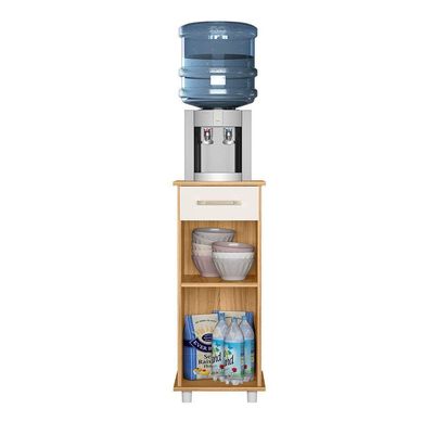 Balcão Multiuso Isis Simples 1 Porta 1 Gaveta Nicioli Freijo Com Off White