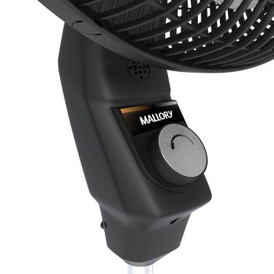 Ventilador De Coluna Mallory Éolo 6 Pás 126W Preto e Grafite - 110V