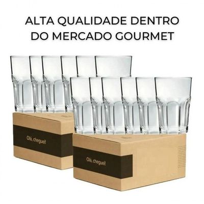Jogo De 6 Copos De Suco E água Bristol Vidro - Nadir