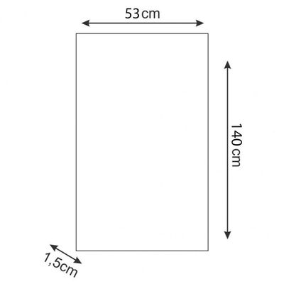 Tampo Tampão Mdp 15 Mm Mobília Decor Para Balcão De 140 Cm Savana