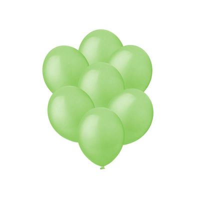 Balão De Látex Verde Limão Liso - 8 Polegadas - 50 Unidades