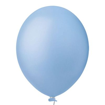 Balão Látex Candy Azul Claro - 9 Polegadas - 50 Unidades