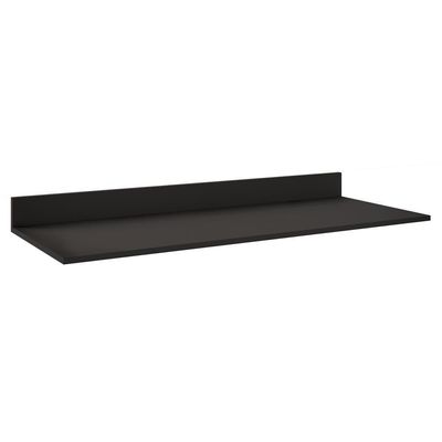 Balcão Gabinete Para Pia Com Tampo 120cm Michigan Pto-cinza - Lumil