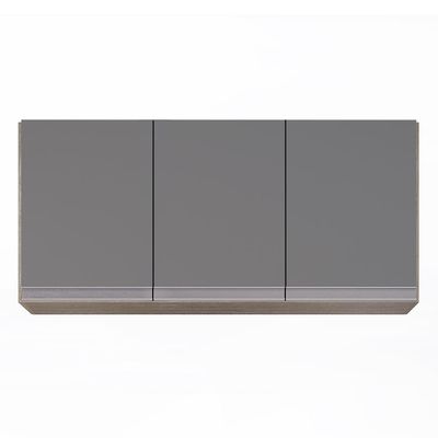 Armário De Cozinha Modulado De Canto 6 Peças Cp29 Balcão Com Tampo Castanho/cinza - Lumil