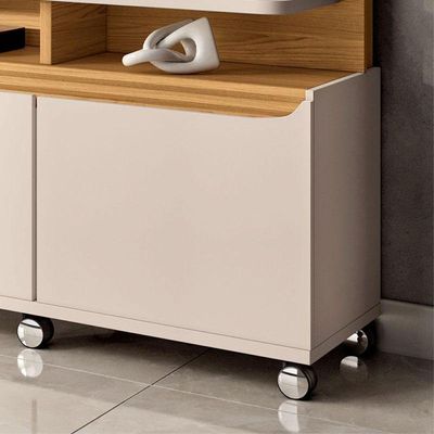 Estante Home Theater Quantum Off White Cinamomo - Hb Móveis