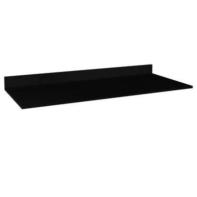 Armário De Cozinha Modulado De Canto Direito 4 Peças Cp38 Balcão Com Tampo Preto/cinza - Lumil