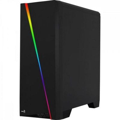 Gabinete Gamer Aerocool Cylon Preto Rgb Lateral Acrílico