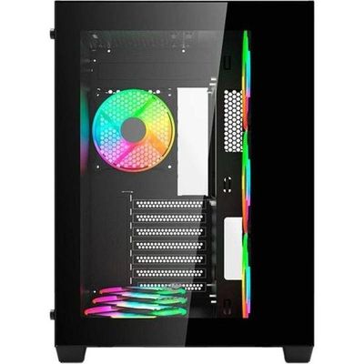 Gabinete Gamer C3tech Aquarius Mt-g910 Sem Fans Preto