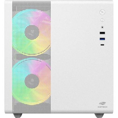 Gabinete Gamer C3tech Aquarius Mt-g710 Sem Fans Branco