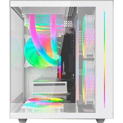 Gabinete Gamer C3tech Aquarius Mt-g810 Sem Fans Branco