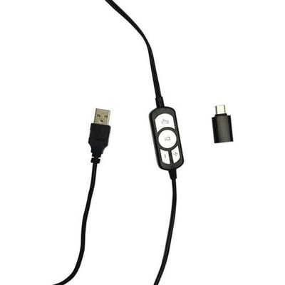 Headset Office Bright Usb Com Adaptador Usb-c