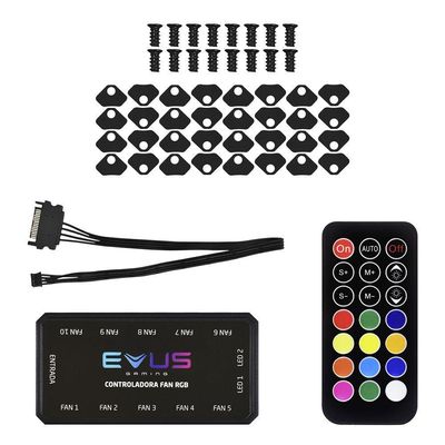 Kit Cooler Fan Evus Fk-12p Rgb
