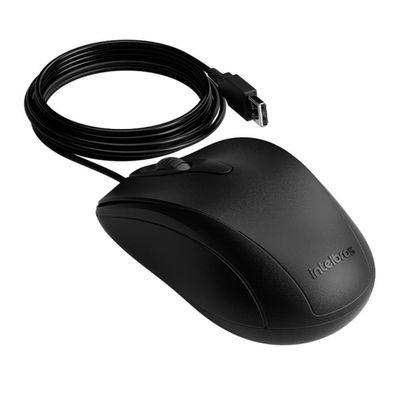 Mouse Intelbras Mci20 Com Fio Preto