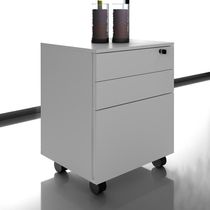 Gaveteiro 3 Gavetas Com Rodízios Me4148 Branco - Tecno Mobili