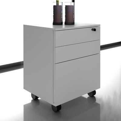 Gaveteiro 3 Gavetas Com Rodízios Me4148 Branco - Tecno Mobili