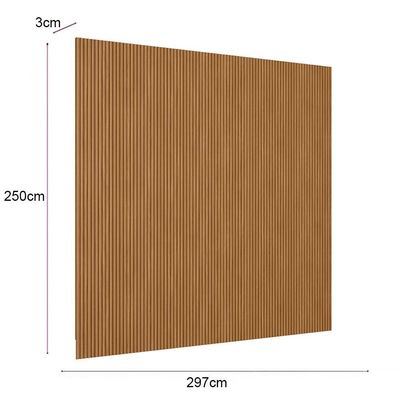 Painel Ripado Decorativo Sala Quarto 297x250cm Prime L06 Nature Fosco - Mpozenato