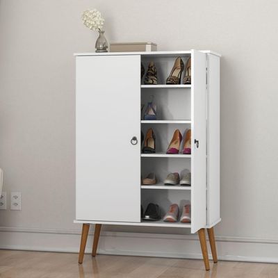 Sapateira Multiuso Spazio 02 Portas Branco - Patrimar