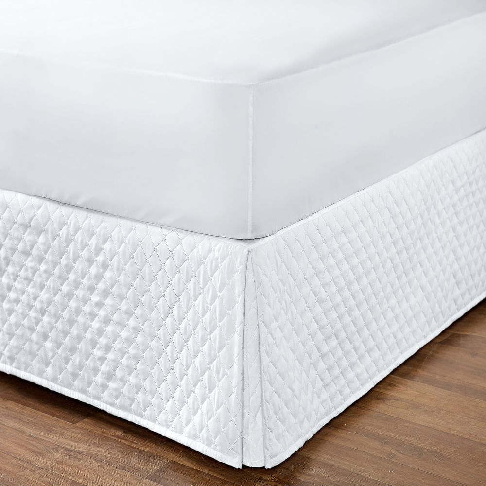Saia Box King Matelada Branca Enxovais Aquarela 1 peça