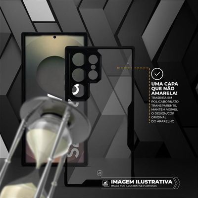 Capa Para Samsung Galaxy S25 - Dual Shock Sense Preta - Gshield