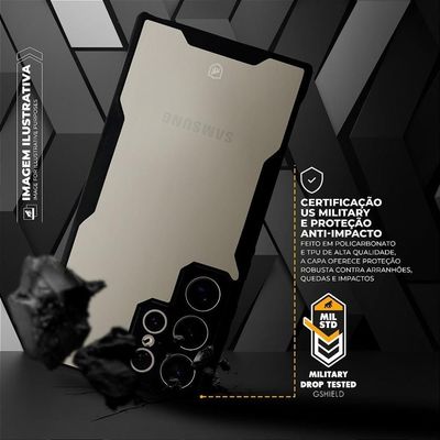 Capa Para Samsung Galaxy S25 - Dual Shock Sense Preta - Gshield