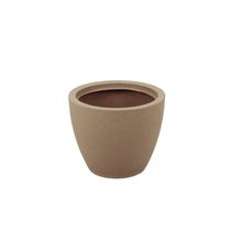 Vaso Tramontina Asteca Em Polietileno Granito Areia Com Prato 38 Cm Tramontina
