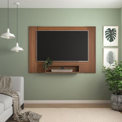 Painel Supenso Para Tv 47 Pol 120 Cm Cedro Off White Arly Cedro Off White