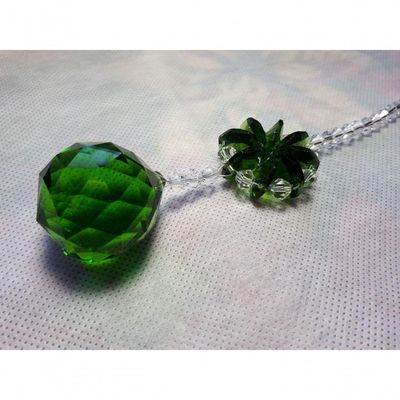 Pingente De Cristal - Suncatcher - Chakras - Facial Verde