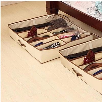 Sapateira Dobrável 12 Pares Organizador Flexível Anti-poeira Para Calçados, Armário Multiuso!