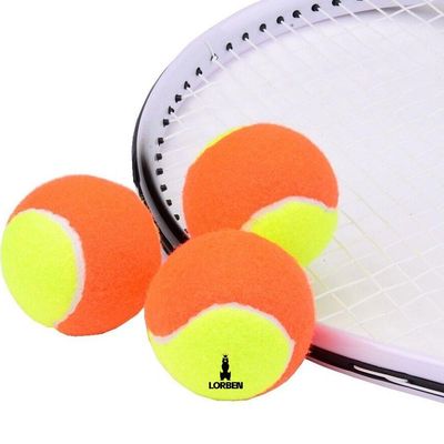 Kit Bolinha Beach Tennis Tênis Praia Pack 3 Unidades Laranja E Amarelo Lorben