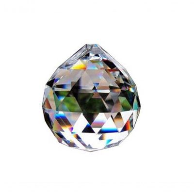 Kit 40 Bolas Cristal Translucido 4 Cm