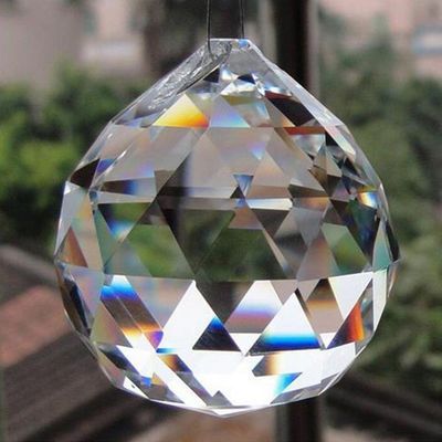 Kit 20 Bolas Cristal Translucido 4 Cm
