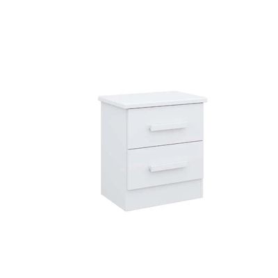 Mesa De Cabeceira 2 Portas New Athos - D' Doro Branco