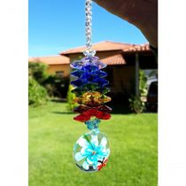 Pingente De Cristal - Suncatcher - Murano + Cristal "miami"
