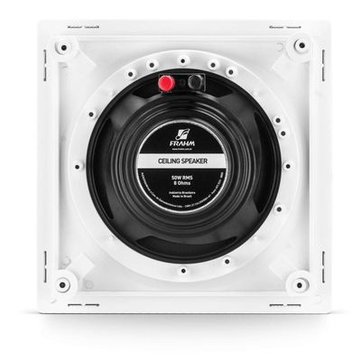 Caixa De Som De Embutir Frahm 6 Coaxial Tela De Alumínio 50w
