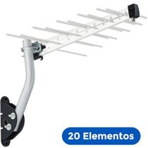 Antena Digital Externa Log Para Tv Hdtv-uhf-4k 12dbi 20...