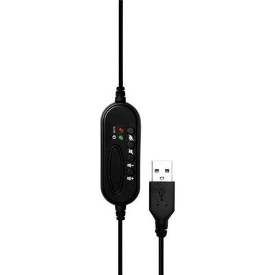 Headset Office Fortrek Fk 731a Usb Preto