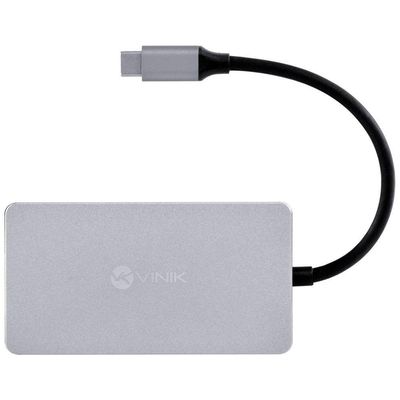 Hub Usb Tipo C - Type C 5 Em 1 Com 2 Hdmi + Vga + Usb...