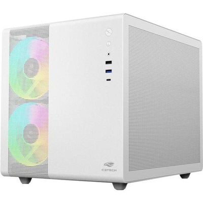 Gabinete Gamer C3tech Aquarius Mt-g710 Sem Fans Branco