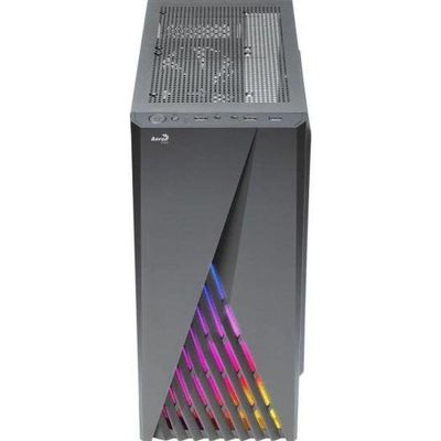 Gabinete Gamer Aerocool Delta Preto Rgb Lateral Vidro