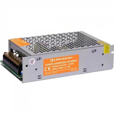 Fonte Colmeia Hayonik Ftc1210 12vdc 10a 120w Bivolt...