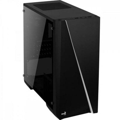 Gabinete Gamer Aerocool Mini Cylon Preto Rgb Lateral...