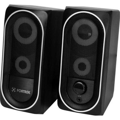 Caixa De Som Gamer Multimídia Fortrek Black Hawk Rgb Preta