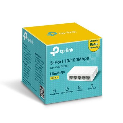 Switch 5 Portas Tp-link Ls1005 - 10-100 Mbps