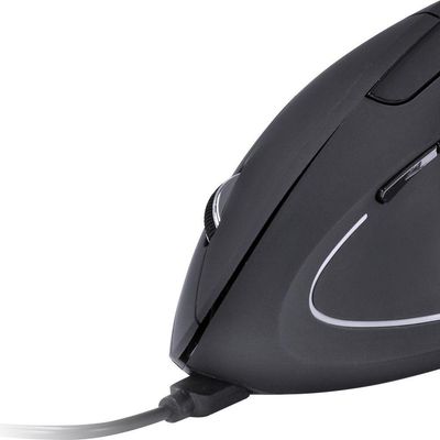 Mouse Sem Fio Recarregavel 2.4 Ghz Vertical Ergonomico...