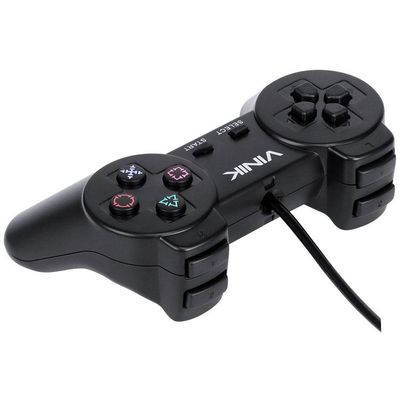 Controle Pc Usb Ps1-playstation 1 Preto - Retrô - Vinik Play